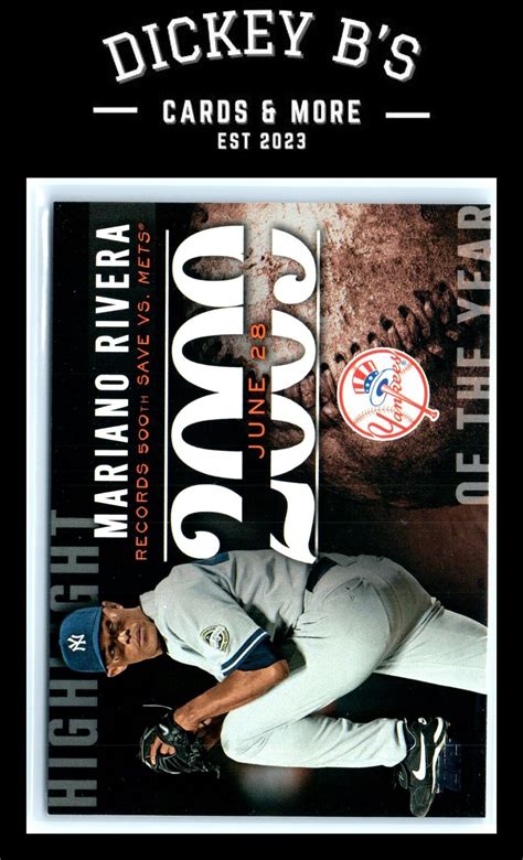 2015 Topps Highlight Of The Year H 59 Mariano Rivera New York Yankees