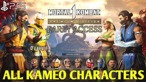 All Kameo Characters Mortal Kombat 1 Premium Edition All Kameo Characters Mk1 All Kameo