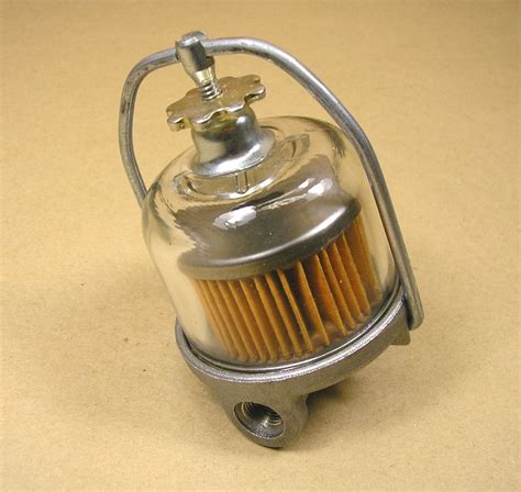 1953 1958 Pontiac Glass Bowl Inline Fuel Filter Assembly C854444 Ebay