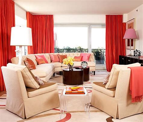 Pink And Orange Living Room Design Ideas And Pictures