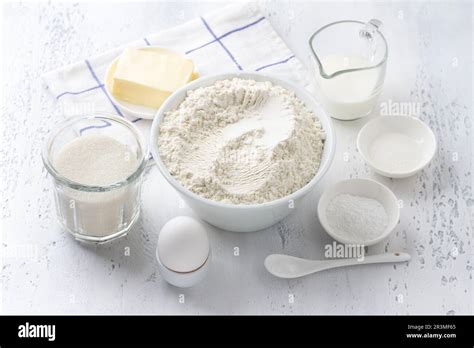 Ingredients Flour Sugar Butter Egg Milk Vanilla Sugar Baking