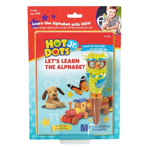 Educational Insights Hot Dots Jr Let S Learn The Alphabet Interactive Preschool Book Pen Set