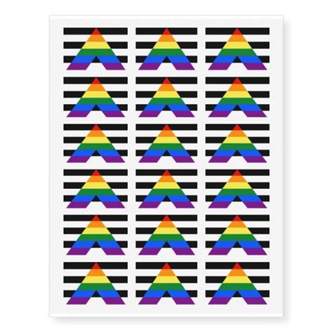 LGBT straight ally flag tattoos | Zazzle.com