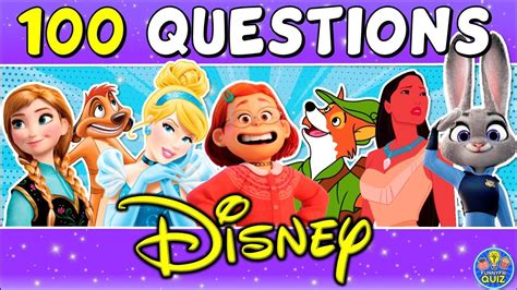 Disney Trivia Quiz 100 Disney Questions Movie Quizchallenge