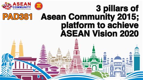 Pad381 3 Pillars Of Asean Community 2015 Platform To Achieve Asean