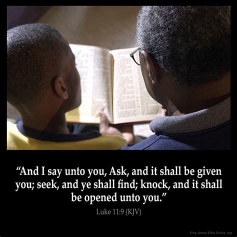 Luke 11:9 Inspirational Image