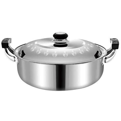 Meijiashe Stainless Steel Dual Sided Shabu Shabu Hot Pot With Divider