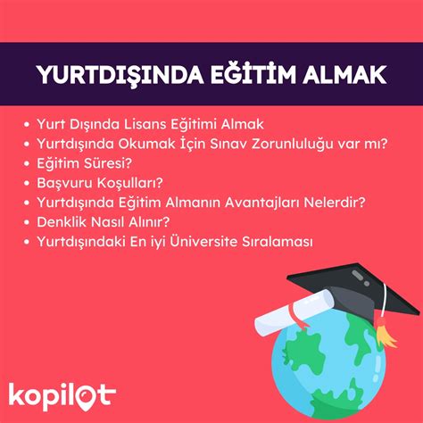 Yurtdışında Eğitim Almak