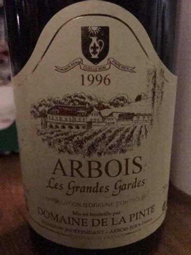 Domaine De La Pinte Les Grandes Gardes Arbois Vivino Australia