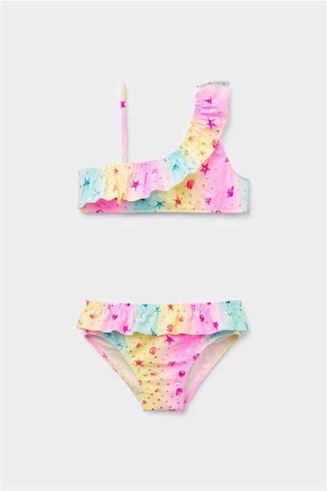 Bikini para niñas colores y estampados Tezenis