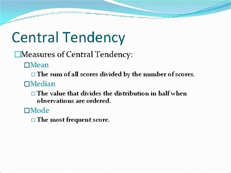 Descriptive Statistics The Goal Of Descriptive Statistics Is