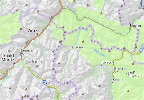 MICHELIN Livigno map - ViaMichelin