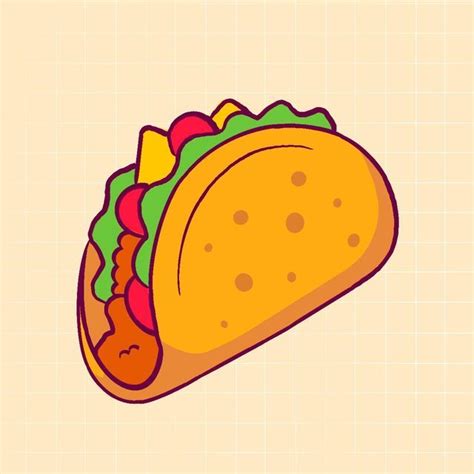 Taco Digital Drawing by @artsydkey