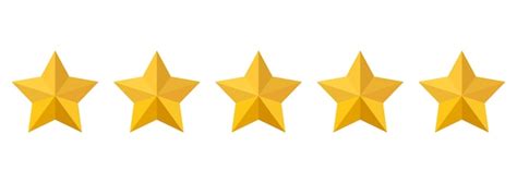 Premium Vector Five Stars Rating Vector Icon