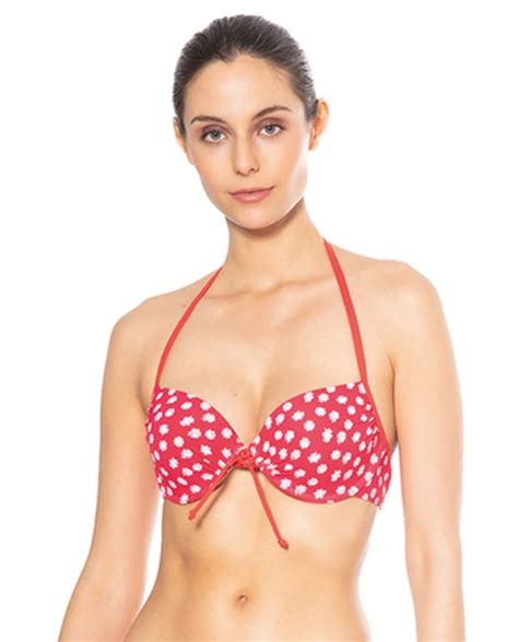 Top Bikini Con Copa Estampado Daisy Bikini Bikini