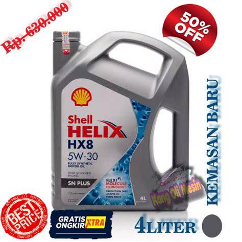 Jual Oli Mobil Shell Helix HX8 5W 30 4L WITH BARCODE QR ORIGINAL