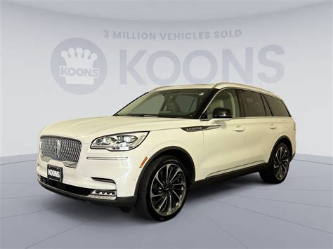 2020 Lincoln Aviator Reserve 31338 Miles Pristine White Metallic Tri Coat Used Lincoln Aviator