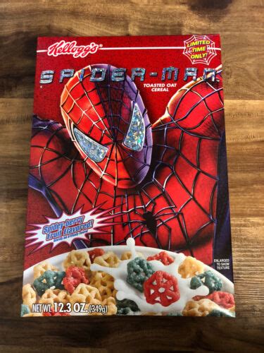 J Kellogg's Cereal Box Spider-Man Limited Edition (2002-03) Cereal ...