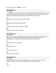 Quiz Final Assessment CSIS 100 Week 8 Docx Score For This Quiz 108