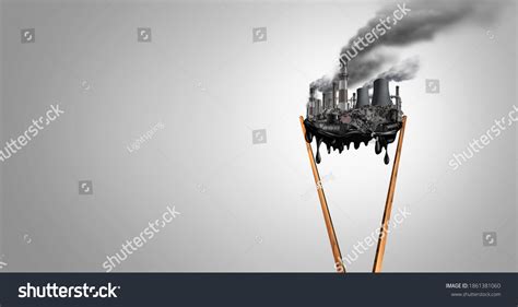 Polluted Food Pollution Crisis Eating Contaminated Stock Illustration 1861381060 | Shutterstock