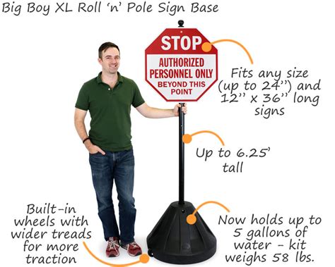 3rd Generation Portable Sign Bases | Free Shipping
