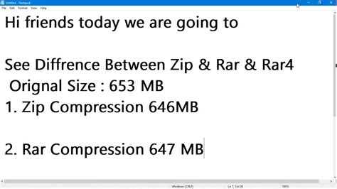 Difference Between Zip Rar Compression YouTube