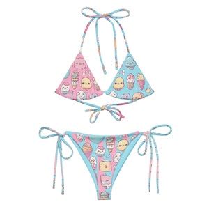 Kawaii Cuties Recycled String Bikini Size 2XS 6XL Etsy