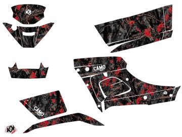 kit déco quad tgb camo noir rouge Kutvek