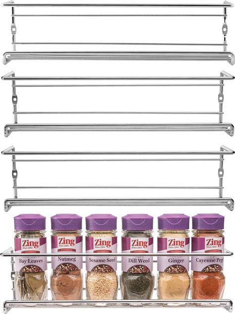 Amazon Spice Racks Organizer For Cabinet Door Mount Wall Mounted