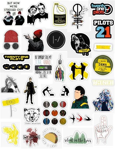 Twenty One Pilots Stickers Laptop Ideas Of Laptop Laptop Twenty One Pilots Sticker Pack