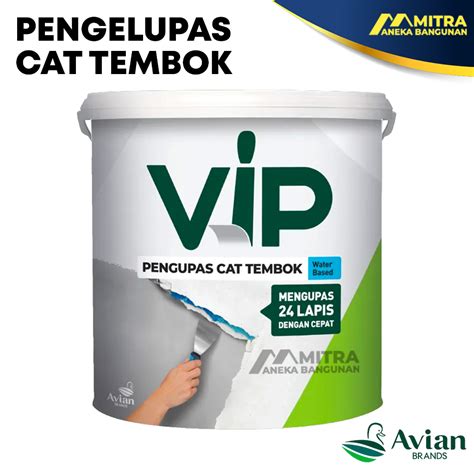 Jual PENGELUPAS CAT TEMBOK WATERBASED VIP AVIAN 1 KG PERONTOK CAT