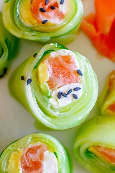 Cucumber Wrapped Sushi Roll - Naruto Roll