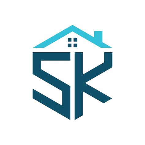 Premium Vector Sk House Logo Design Template Letter Sk Logo For Real