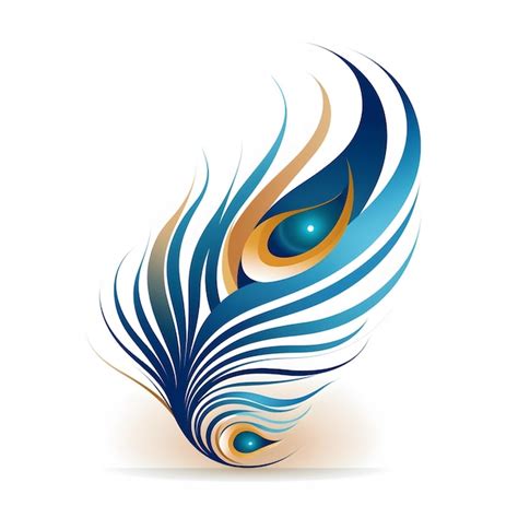 Premium Photo Peacock Feather Logo