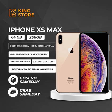 Jual Iphone Xs Max Gb Second Mulus Inter Ibox Gb Inter