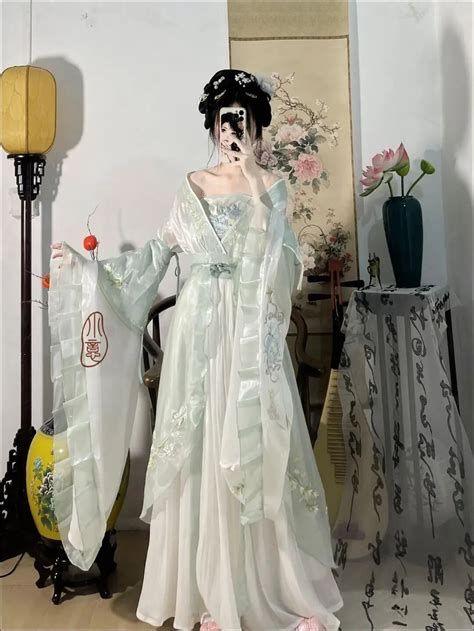 Costume Hanfu Traditionnel Chinois Pour Femmes Robe De La Dynastie Han