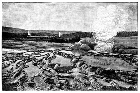 Old Faithful Geyser Illustrations Royalty Free Vector Graphics And Clip