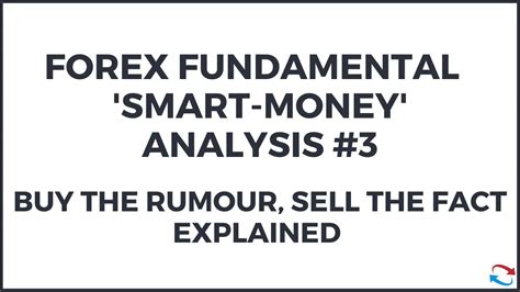 Smart Money Forex Fundamental Analysis Concepts Buy The Rumour Sell