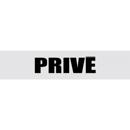Plaque de porte privé