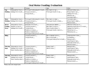 Modified Motor Assessment Scale Pdf Oral Motor Assessment Checklist By Pntj