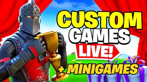 Custom Games Minigames Und Vs S Live Mit Zuschauern In Fortnite