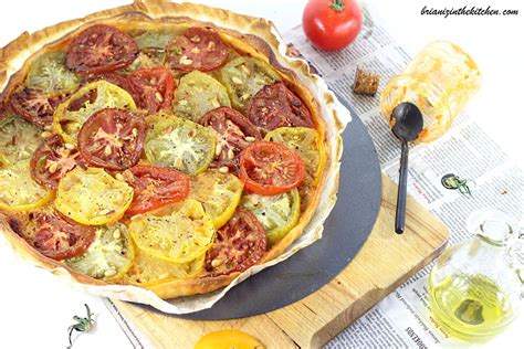 Tarte Aux Tomates Et Pesto Rosso Brian Iz In The Kitchen