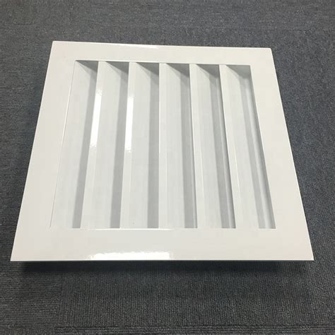 Aluminum Outside Wall Air Louver White Powder Coating Weather Louvers