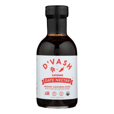 Dvash Organics Date Nectar Cayenne Case Of 12 16 6 Oz Organic