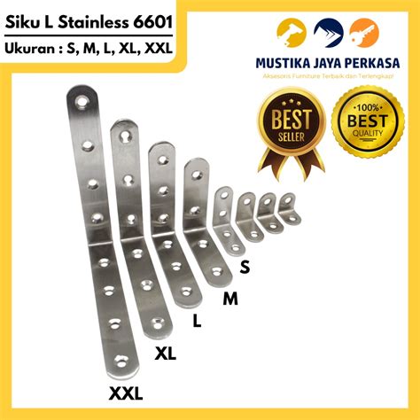 Jual Plat Siku L Stainless Ss Bracket Penyangga Rak Lemari Kayu