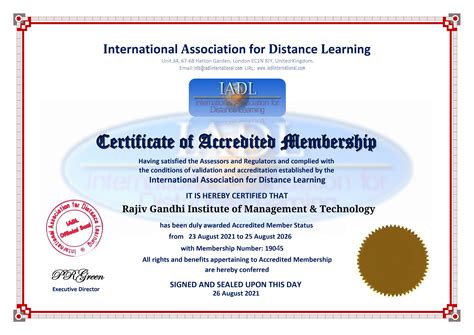 Rajiv Gandhi Institute Of Management And Technology Distance