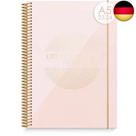 BURDE KALENDER 2023 2024 Life Planner Pink Aug 25 2023 Bis Jul 31