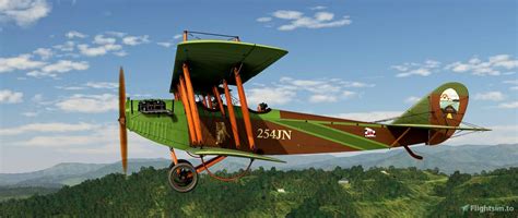 Curtiss Jn 4 Jenny Green 254jn For Microsoft Flight Simulator Msfs