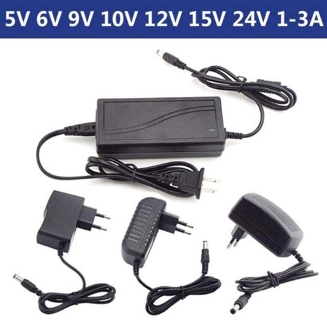 Ac Dc 5v 6v 9v 10v 12v 15v 24v 1a 2a 3a Power Supply Adapter 100v 240v