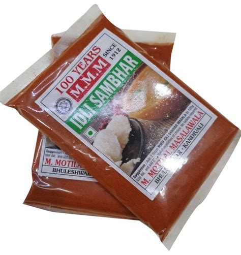 M M M Idli Sambar Masala Powder Packaging Size G Packaging Type